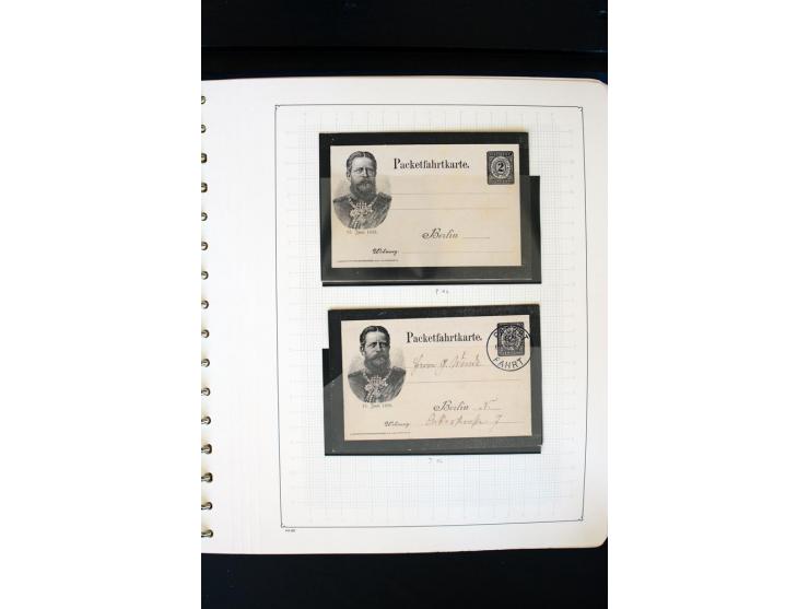 1886/1900, postfrische, ungebrauchte und gestempelte umfangreiche Sammlung von Aachen bis Zwickau, dabei viele gute Ausgaben 
