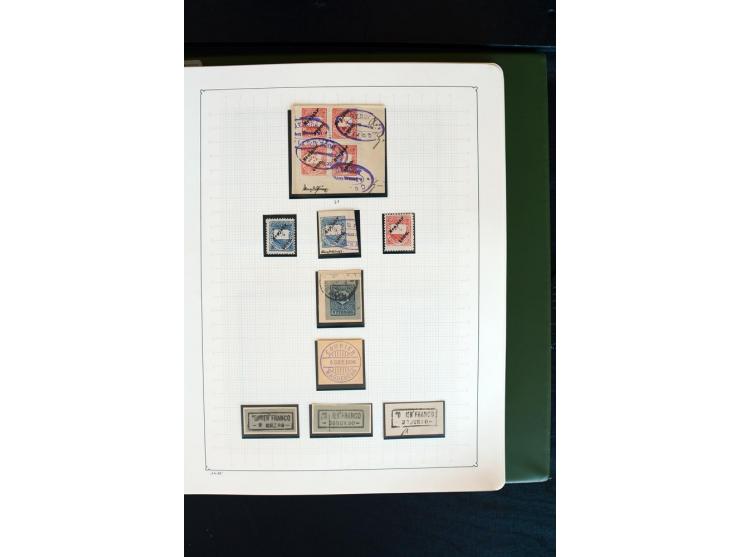 1886/1900, postfrische, ungebrauchte und gestempelte umfangreiche Sammlung von Aachen bis Zwickau, dabei viele gute Ausgaben 