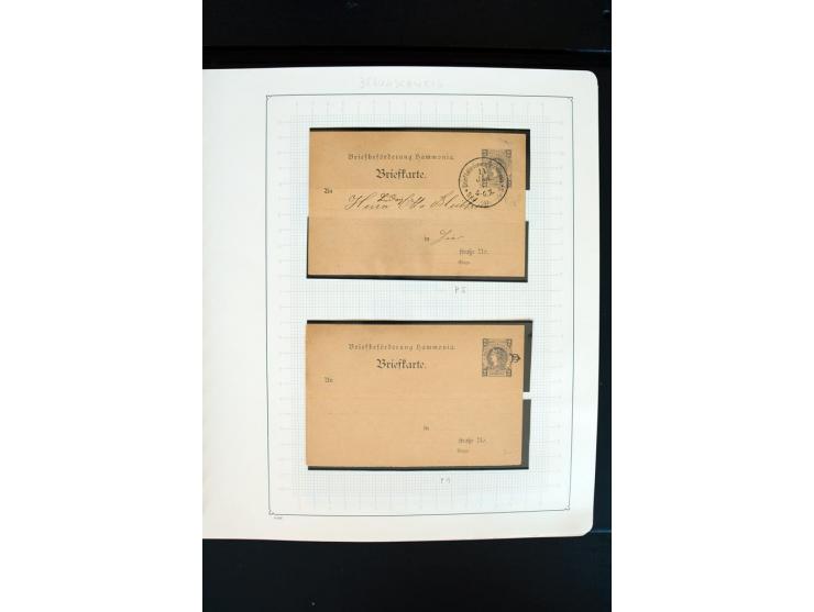 1886/1900, postfrische, ungebrauchte und gestempelte umfangreiche Sammlung von Aachen bis Zwickau, dabei viele gute Ausgaben 