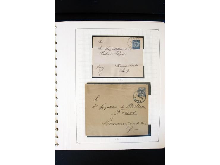 1886/1900, postfrische, ungebrauchte und gestempelte umfangreiche Sammlung von Aachen bis Zwickau, dabei viele gute Ausgaben 