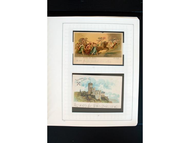 1886/1900, postfrische, ungebrauchte und gestempelte umfangreiche Sammlung von Aachen bis Zwickau, dabei viele gute Ausgaben 