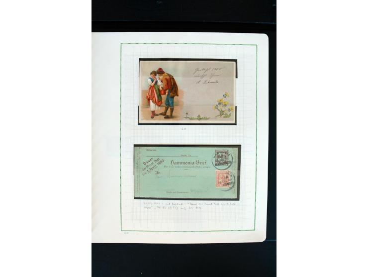 1886/1900, postfrische, ungebrauchte und gestempelte umfangreiche Sammlung von Aachen bis Zwickau, dabei viele gute Ausgaben 