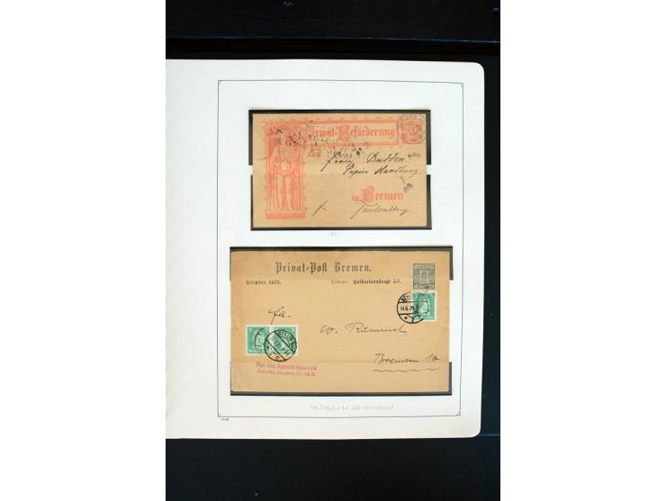 1886/1900, postfrische, ungebrauchte und gestempelte umfangreiche Sammlung von Aachen bis Zwickau, dabei viele gute Ausgaben 