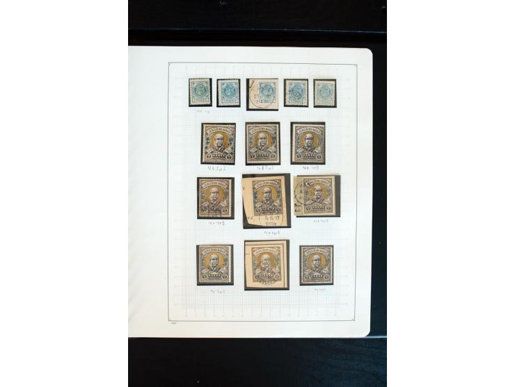 1886/1900, postfrische, ungebrauchte und gestempelte umfangreiche Sammlung von Aachen bis Zwickau, dabei viele gute Ausgaben 