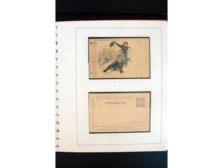 1886/1900, postfrische, ungebrauchte und gestempelte umfangreiche Sammlung von Aachen bis Zwickau, dabei viele gute Ausgaben 