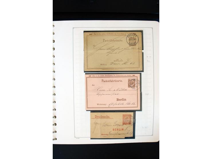 1886/1900, postfrische, ungebrauchte und gestempelte umfangreiche Sammlung von Aachen bis Zwickau, dabei viele gute Ausgaben 