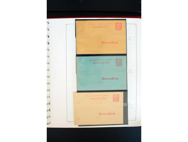 1886/1900, postfrische, ungebrauchte und gestempelte umfangreiche Sammlung von Aachen bis Zwickau, dabei viele gute Ausgaben 