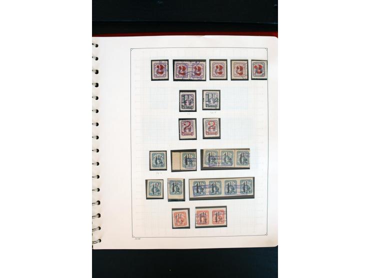 1886/1900, postfrische, ungebrauchte und gestempelte umfangreiche Sammlung von Aachen bis Zwickau, dabei viele gute Ausgaben 