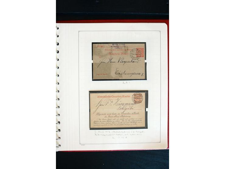 1886/1900, postfrische, ungebrauchte und gestempelte umfangreiche Sammlung von Aachen bis Zwickau, dabei viele gute Ausgaben 