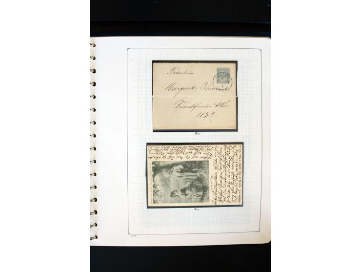 1886/1900, postfrische, ungebrauchte und gestempelte umfangreiche Sammlung von Aachen bis Zwickau, dabei viele gute Ausgaben 