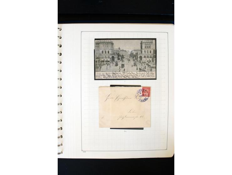 1886/1900, postfrische, ungebrauchte und gestempelte umfangreiche Sammlung von Aachen bis Zwickau, dabei viele gute Ausgaben 