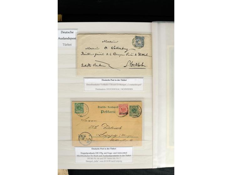 China bis Togo, hochinteressante Sammlung dabei China Mi.-Nr. 18(2) auf portogerechtem Bief nach Sao Paulo, Türkei Mi.-Nr. V3