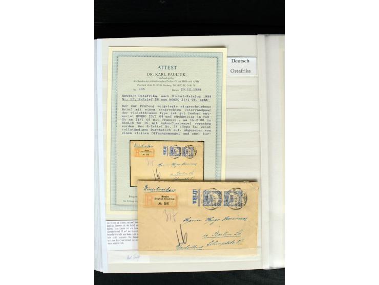 China bis Togo, hochinteressante Sammlung dabei China Mi.-Nr. 18(2) auf portogerechtem Bief nach Sao Paulo, Türkei Mi.-Nr. V3
