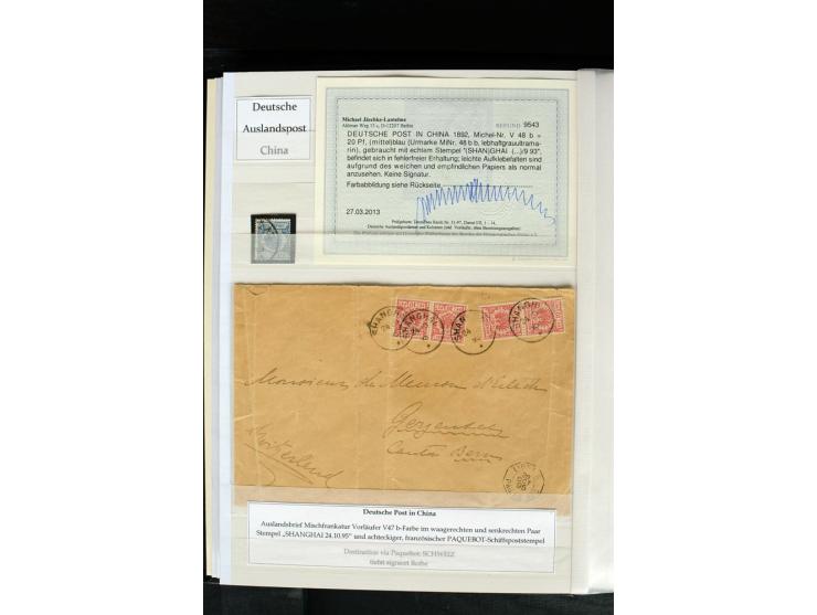 China bis Togo, hochinteressante Sammlung dabei China Mi.-Nr. 18(2) auf portogerechtem Bief nach Sao Paulo, Türkei Mi.-Nr. V3