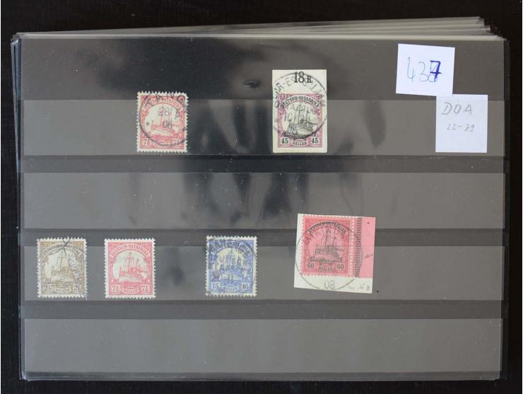 CHINA bis TOGO, vorwiegend gestempelte Sammlung mit 16 Briefen und Karten, dabei viele bessere Werte wie China Mi.-Nr. 37, Ma
