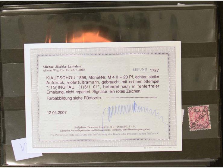 CHINA bis TOGO, vorwiegend gestempelte Sammlung mit 16 Briefen und Karten, dabei viele bessere Werte wie China Mi.-Nr. 37, Ma