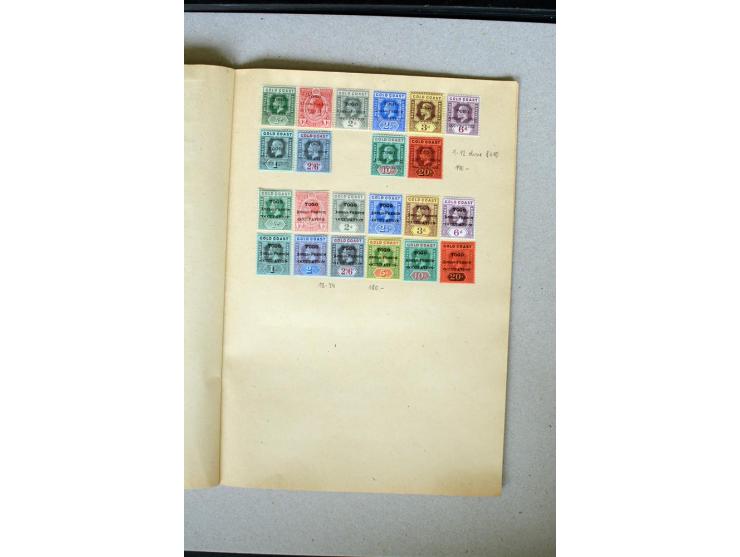 1870/1916 (ca.), altes Lagerheft mit schönem Teil diverser Vorläufer (dabei u.a. 2 M. mit Stempel "ZANZIBAR") sowie Ausgaben 