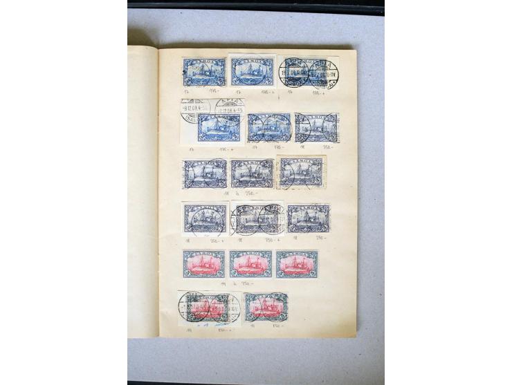 1870/1916 (ca.), altes Lagerheft mit schönem Teil diverser Vorläufer (dabei u.a. 2 M. mit Stempel "ZANZIBAR") sowie Ausgaben 
