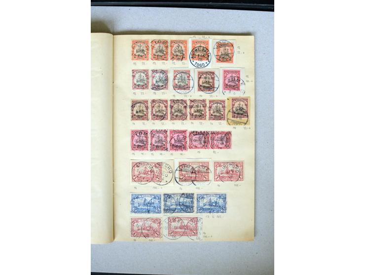 1870/1916 (ca.), altes Lagerheft mit schönem Teil diverser Vorläufer (dabei u.a. 2 M. mit Stempel "ZANZIBAR") sowie Ausgaben 