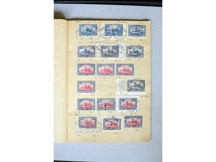 1870/1916 (ca.), altes Lagerheft mit schönem Teil diverser Vorläufer (dabei u.a. 2 M. mit Stempel "ZANZIBAR") sowie Ausgaben 