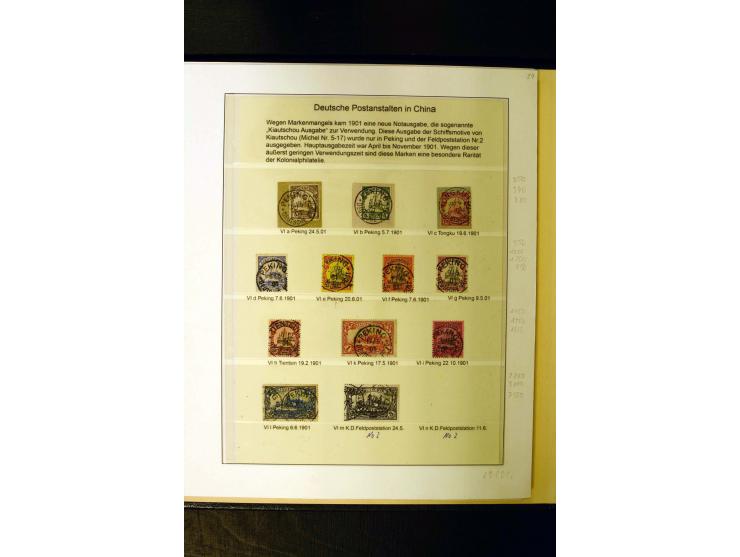 1898/1919, umfangreiche, meist ungebrauchte und gestempelte Sammlung mit vielen besseren und kpl. Ausgaben, Farben, Typen und