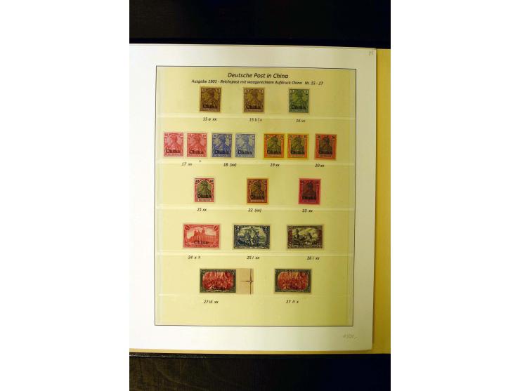1898/1919, umfangreiche, meist ungebrauchte und gestempelte Sammlung mit vielen besseren und kpl. Ausgaben, Farben, Typen und