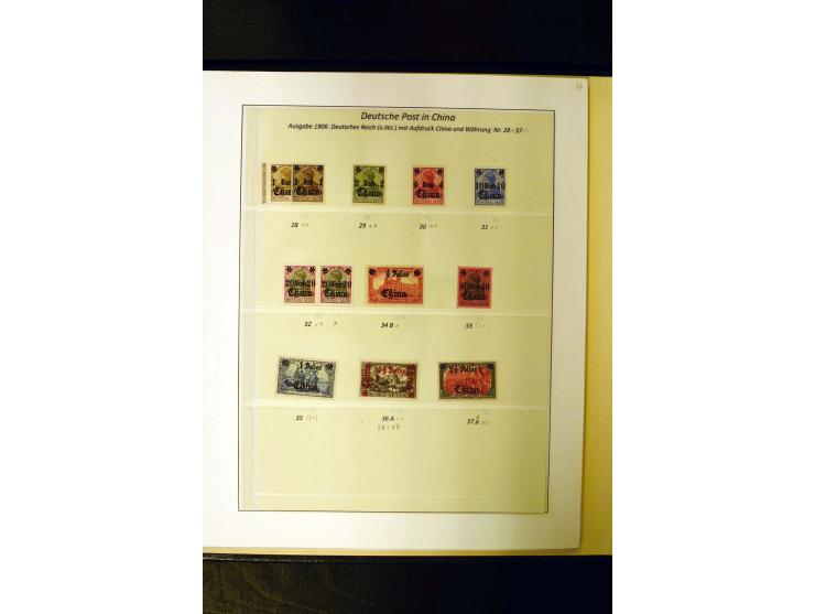1898/1919, umfangreiche, meist ungebrauchte und gestempelte Sammlung mit vielen besseren und kpl. Ausgaben, Farben, Typen und