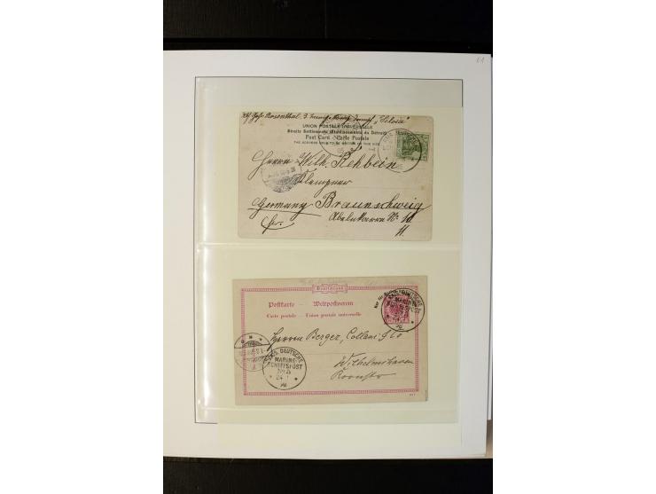 1898/1912, interessante Sammlung "Marineschiffspost in China und Kiautschou" mit über 50 Briefen und Karten, dabei u.a. frühe