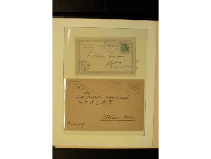 1898/1912, interessante Sammlung "Marineschiffspost in China und Kiautschou" mit über 50 Briefen und Karten, dabei u.a. frühe