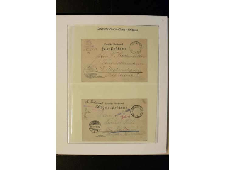 1900/1902, interessante Sammlung "Feldpost" mit ca. 50 Briefen und Karten, dabei verschiedene Stempel mit besseren, interessa