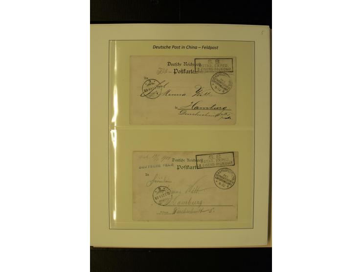1900/1902, interessante Sammlung "Feldpost" mit ca. 50 Briefen und Karten, dabei verschiedene Stempel mit besseren, interessa