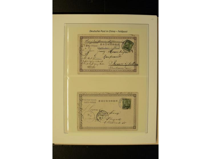 1900/1902, interessante Sammlung "Feldpost" mit ca. 50 Briefen und Karten, dabei verschiedene Stempel mit besseren, interessa