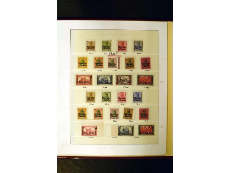 1899/1918, meist ungebrauchte/postfrische und zusätzlich gestempelte Sammlung mit einigen besseren und kpl. Ausgaben, Typen u