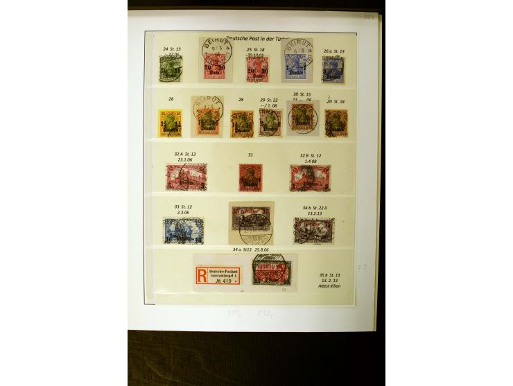1884/1908, in den Hauptnummern überkpl. gestempelte sowie ungebrauchte/postfrische Sammlung mit einigen Farben, Typen und Bes