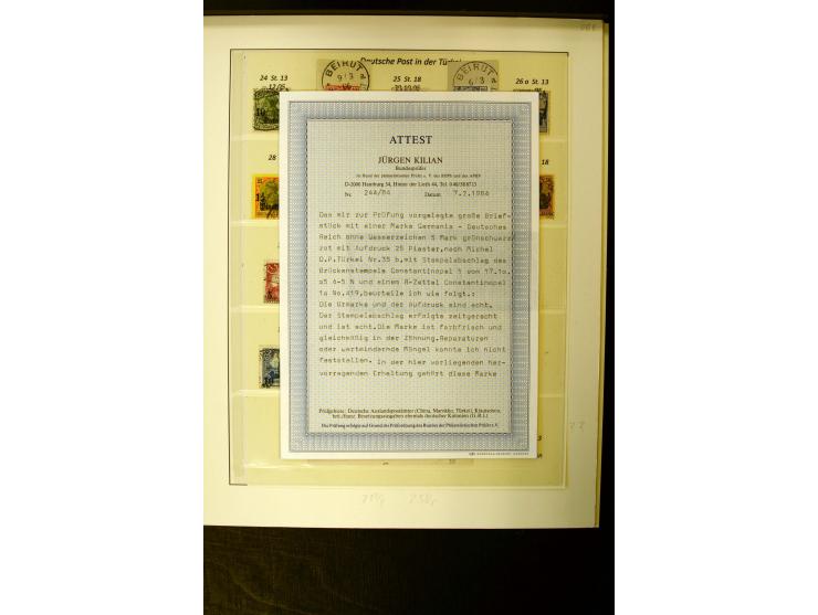1884/1908, in den Hauptnummern überkpl. gestempelte sowie ungebrauchte/postfrische Sammlung mit einigen Farben, Typen und Bes