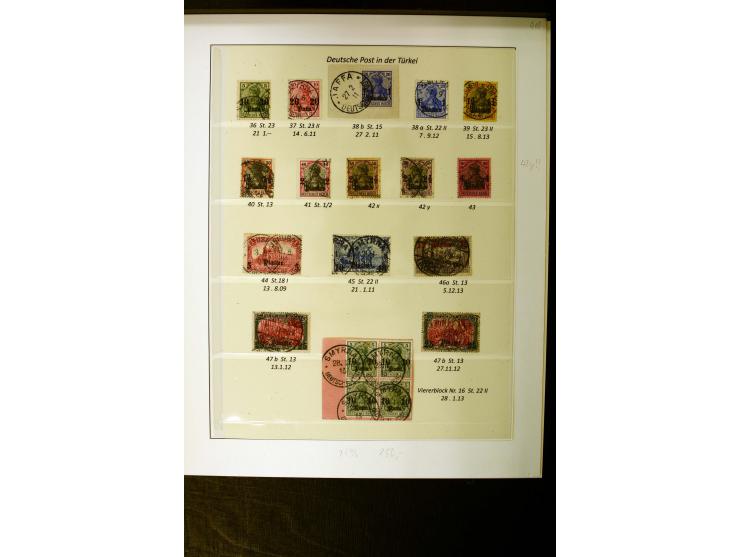 1884/1908, in den Hauptnummern überkpl. gestempelte sowie ungebrauchte/postfrische Sammlung mit einigen Farben, Typen und Bes