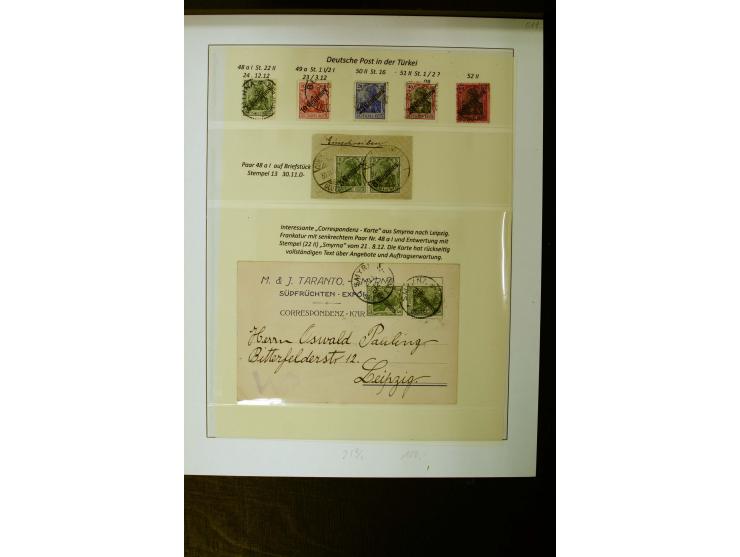 1884/1908, in den Hauptnummern überkpl. gestempelte sowie ungebrauchte/postfrische Sammlung mit einigen Farben, Typen und Bes