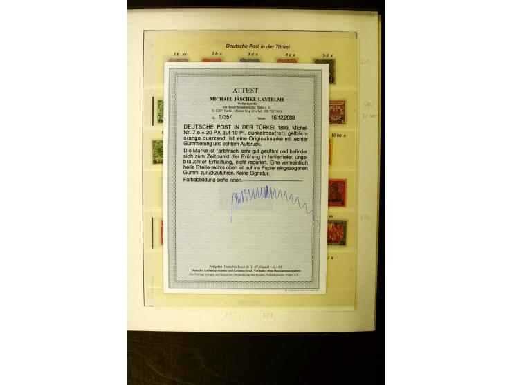1884/1908, in den Hauptnummern überkpl. gestempelte sowie ungebrauchte/postfrische Sammlung mit einigen Farben, Typen und Bes