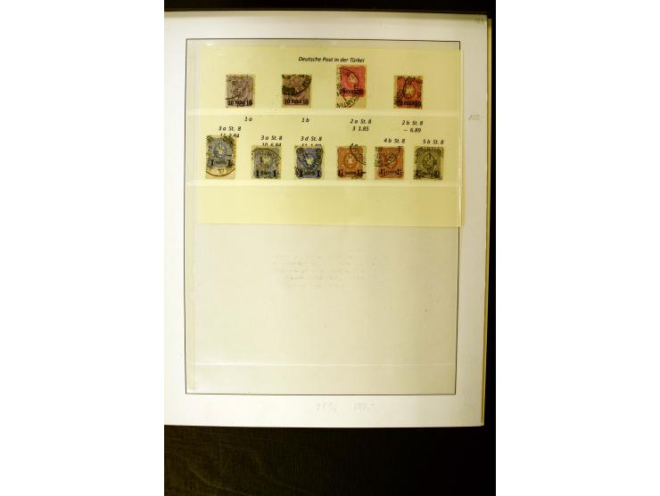 1884/1908, in den Hauptnummern überkpl. gestempelte sowie ungebrauchte/postfrische Sammlung mit einigen Farben, Typen und Bes