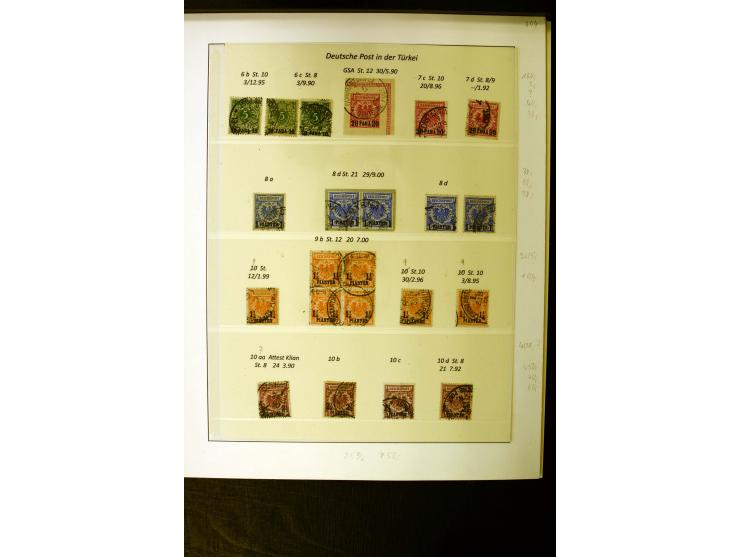 1884/1908, in den Hauptnummern überkpl. gestempelte sowie ungebrauchte/postfrische Sammlung mit einigen Farben, Typen und Bes