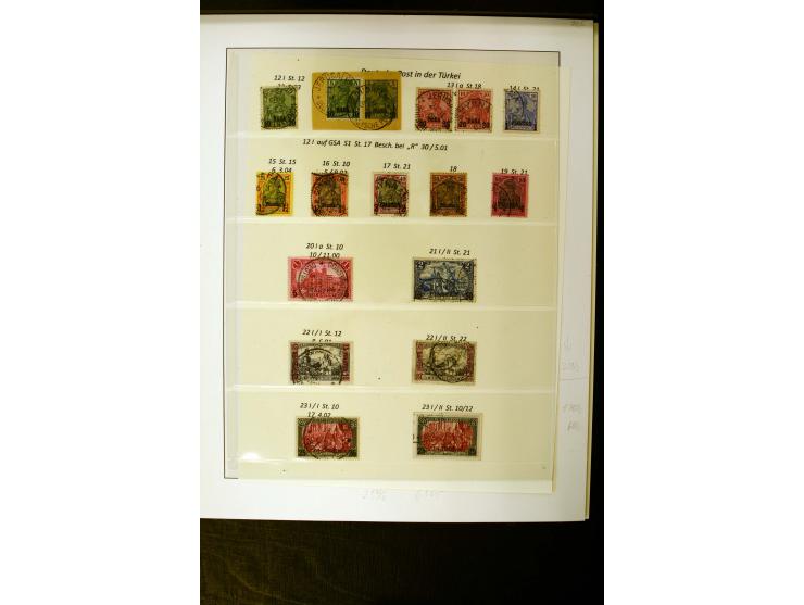 1884/1908, in den Hauptnummern überkpl. gestempelte sowie ungebrauchte/postfrische Sammlung mit einigen Farben, Typen und Bes