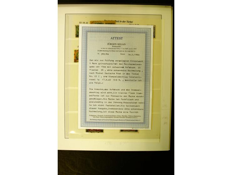 1884/1908, in den Hauptnummern überkpl. gestempelte sowie ungebrauchte/postfrische Sammlung mit einigen Farben, Typen und Bes