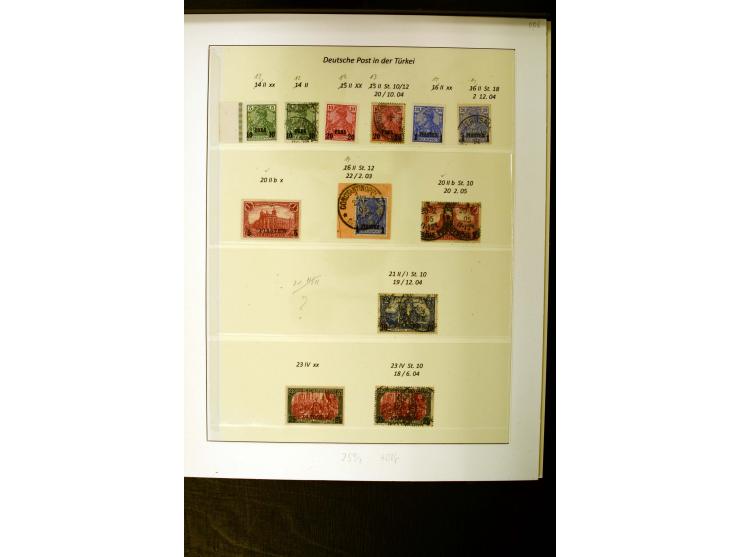 1884/1908, in den Hauptnummern überkpl. gestempelte sowie ungebrauchte/postfrische Sammlung mit einigen Farben, Typen und Bes
