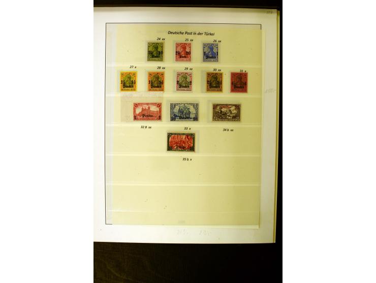 1884/1908, in den Hauptnummern überkpl. gestempelte sowie ungebrauchte/postfrische Sammlung mit einigen Farben, Typen und Bes