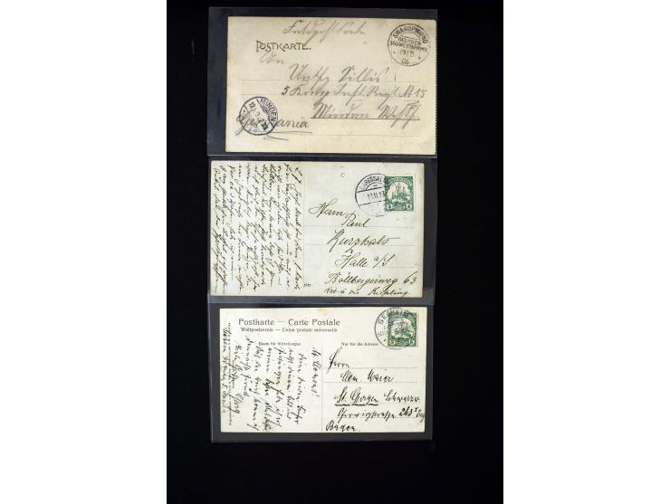 1901/03, Partie mit 30 Ansichtskarten mit zum Teil besseren Ansichten, bis auf eine Karte alle gebraucht aus DSWA (zum Teil i
