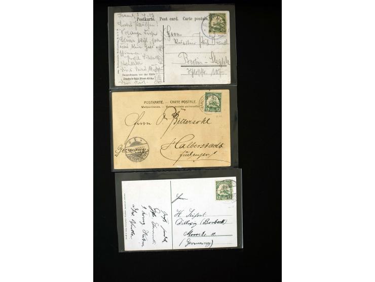 1901/03, Partie mit 30 Ansichtskarten mit zum Teil besseren Ansichten, bis auf eine Karte alle gebraucht aus DSWA (zum Teil i