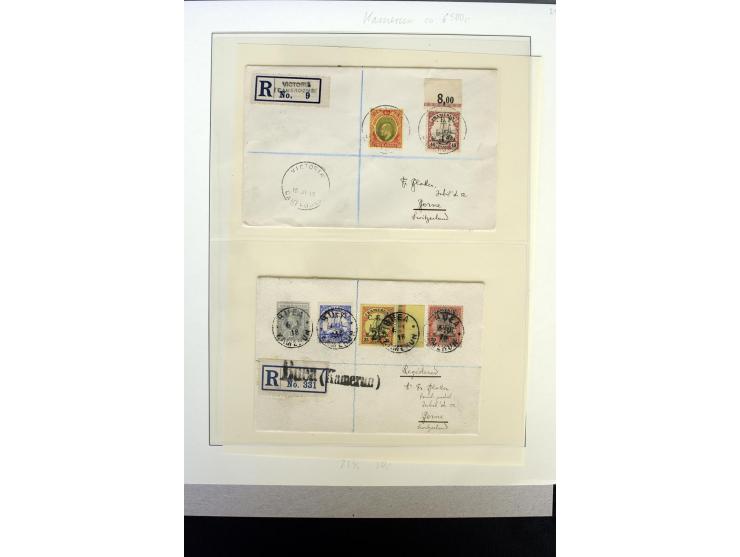 1915/1919, kleine Sammlung mit ungebrauchten/postfrischen Satz Mi.-Nr. 1-13 kpl. inkl. Mi.-Nr. 3 b (je sign. Kilian BPP), Mi.