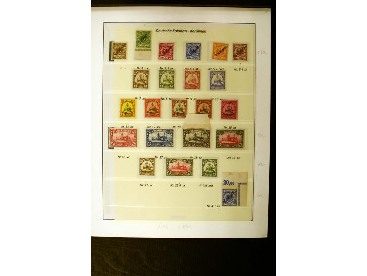 1899/1919, in den Hauptnummern augenscheinlich kpl. ungebrauchte/postfrische und zusätzlich gestempelte Sammlung mit einigen 
