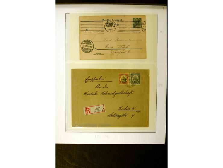1892/1919, meist ungebrauchte und gestempelte Marken mit 2 Vorläufer-Werten, besseren und kpl. Ausgaben und 4 R-Briefen (u.a.