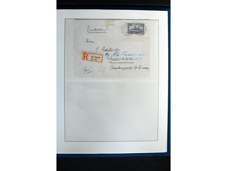 1900/1914, Apia bis Salevalu, umfangreiche Stempelsammlung mit sehr vielen Briefstücken und 38 Briefen, Karten und Ganzsachen